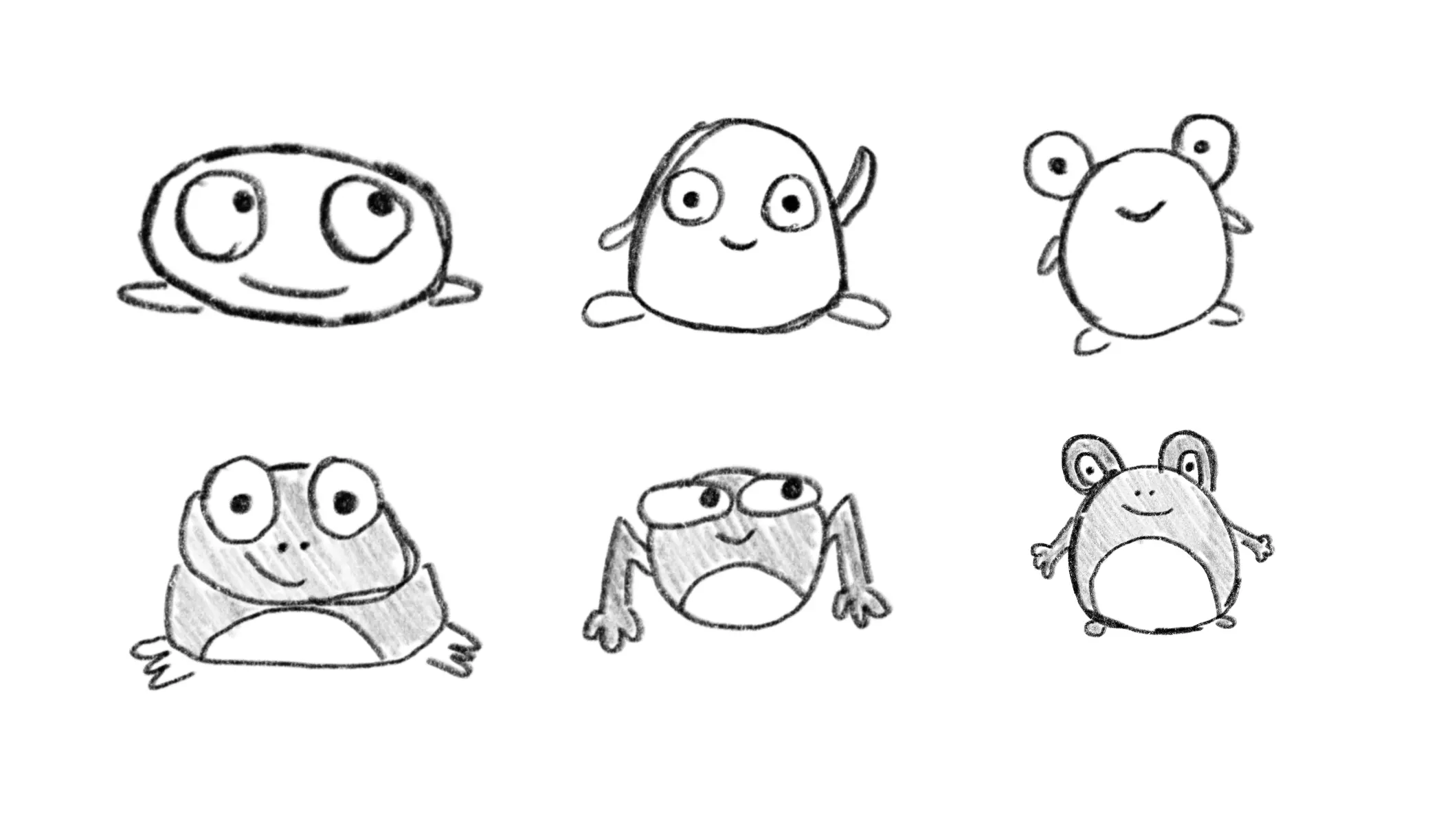 Creature character design sketches