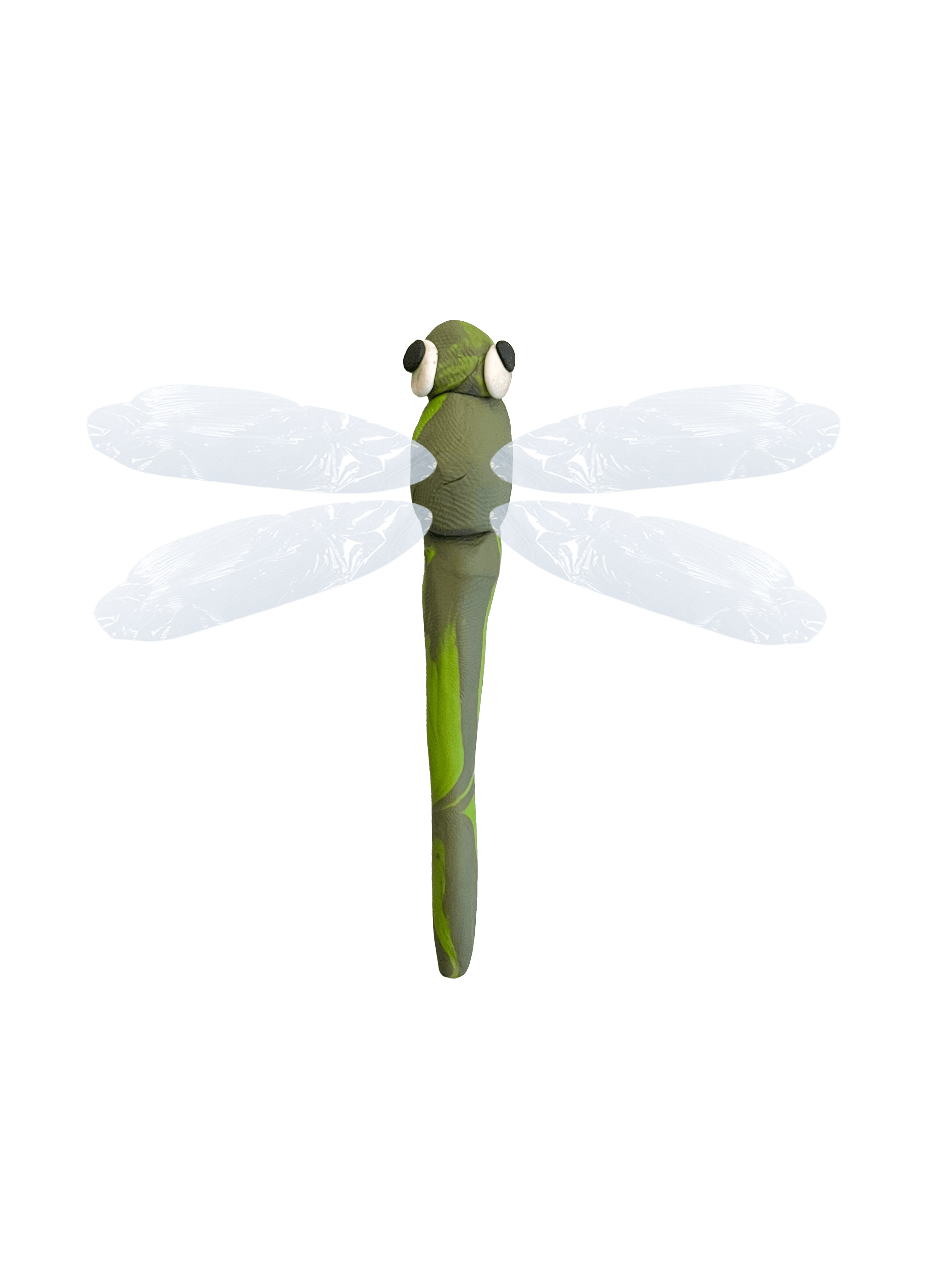 Clay butterfly sculpture