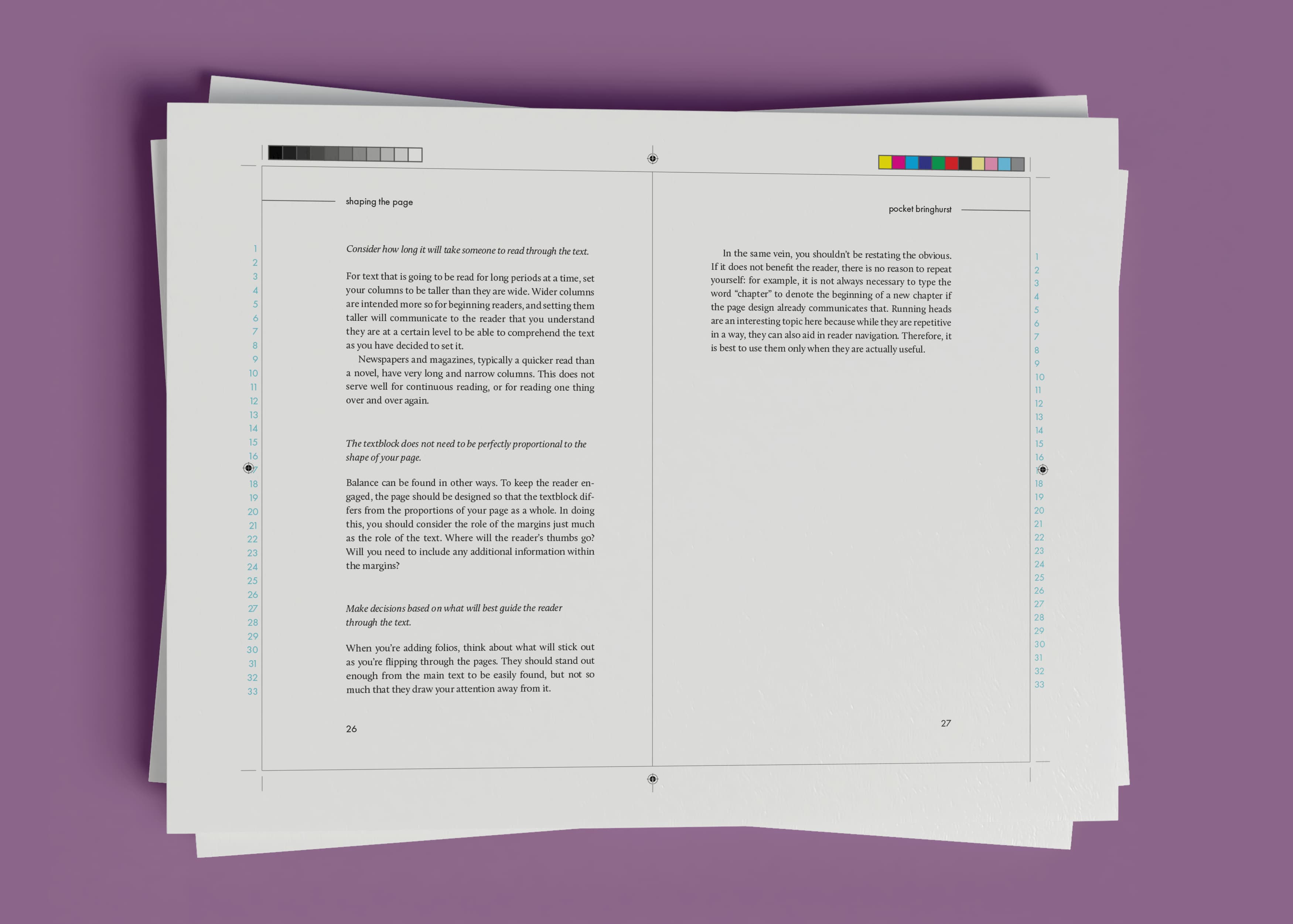 Pocket Bringhurst printing proofs